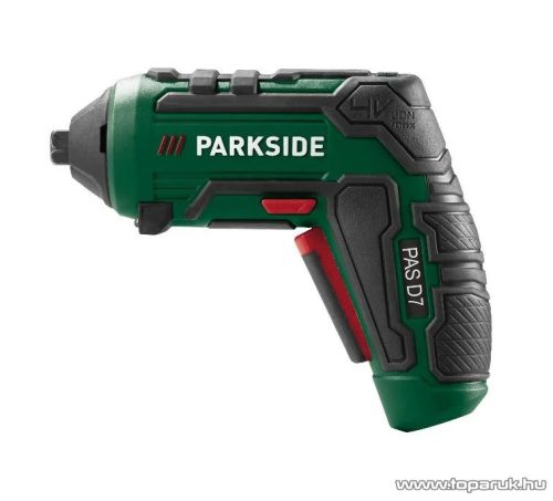 ParkSide PAS 4 D7 SET Beépített akkus kompakt csavarhúzó, mini behajtó 4 különböző cserélhető fejjel, kofferben, 4 V / 10  Nm