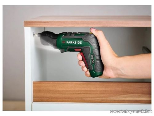 ParkSide PAS 4 D7 SET Beépített akkus kompakt csavarhúzó, mini behajtó 4 különböző cserélhető fejjel, kofferben, 4 V / 10  Nm
