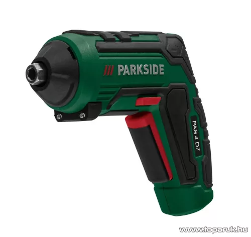 ParkSide PAS 4 D7 Beépített akkus kompakt csavarhúzó, mini behajtó integrált LED munkalámpával, 4 V / 10  Nm