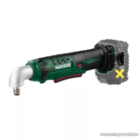   ParkSide PAWS 20 A1 SOLO Akkus sarok csavarozó / ütvecsavarozó kofferben, 4 db Cr-Mo dugókulccsal, X20V, 40/76 Nm (akkumulátor és töltő nélkül)