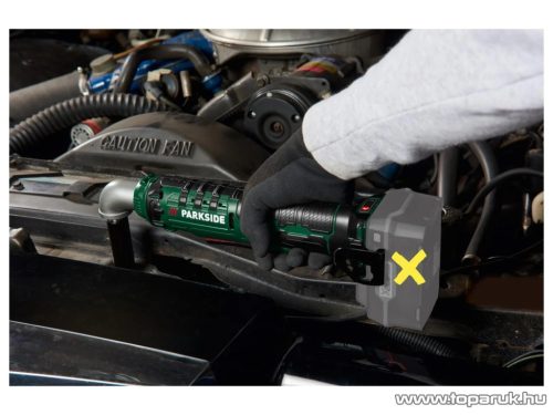 ParkSide PAWS 20 A1 SOLO Akkus sarok csavarozó / ütvecsavarozó kofferben, 4 db Cr-Mo dugókulccsal, X20V, 40/76 Nm (akkumulátor és töltő nélkül)