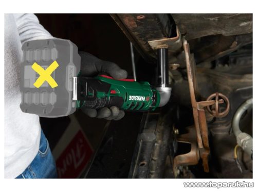 ParkSide PAWS 20 A1 SOLO Akkus sarok csavarozó / ütvecsavarozó kofferben, 4 db Cr-Mo dugókulccsal, X20V, 40/76 Nm (akkumulátor és töltő nélkül)