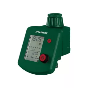 ParkSide GRS PBCG B2 digitális öntözésidőzítő automata kerti csapra szerelve