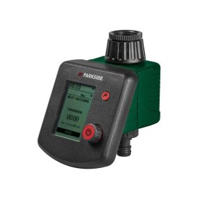 ParkSide PBCM B1 digitális öntözésidőzítő nagy LCD kijelzővel és szilikon gombokkal