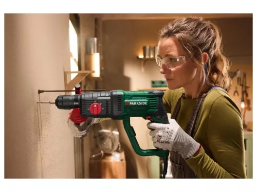 ParkSide PBH 1050 D4 elektromos SDS Plus fúró és vésőkalapács / ütvefúró készlet, 1050W