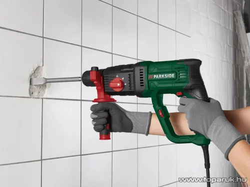 (bontott) ParkSide PBH 1050 C3 elektromos SDS Plus fúró és vésőkalapács / ütvefúró készlet, 1050W