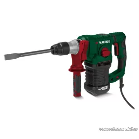   (SELEJT / 945543) ParkSide PBH 1550 C1 GR SDS Plus és gyorstokmányos elektromos ütvefúró / vésőkalapács kofferben, 5 J, 1550 W