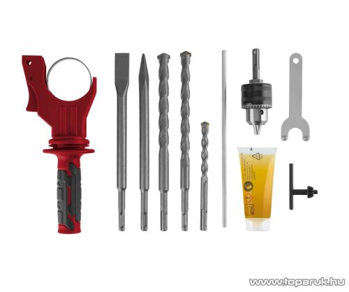 (HIBÁS / 865081) ParkSide PBH 1550 C1 GR SDS Plus és gyorstokmányos elektromos ütvefúró / vésőkalapács kofferben, 5 J, 1550 W