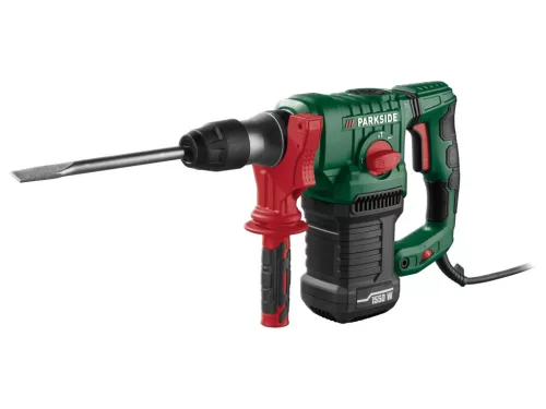 ParkSide PBH 1550 C1 SDS+ ütvefúró és vésőkalapács kofferben, 1550W, 5J