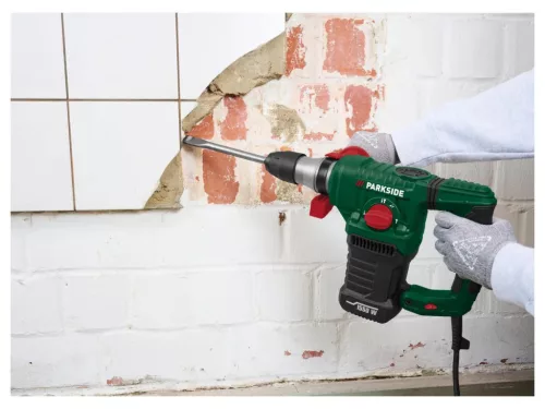 ParkSide PBH 1550 C1 SDS Plus elektromos ütvefúró / vésőkalapács / bontókalapács kofferben, 5 J, 1550 W
