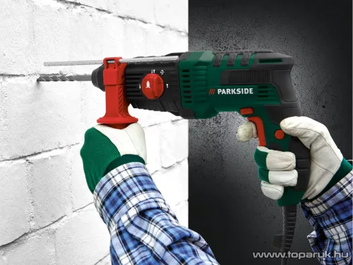 ParkSide PBH 800 B1 SDS Plus elektromos ütvefúró / vésőkalapács, 1,2J, 800 W