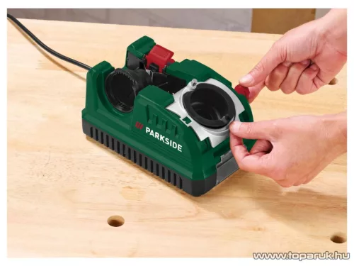 (BONTOTT / K663002) ParkSide PBSG 92 A1 Fúrószár élező HSS fúrószárak egyszerű és biztonságos élezésére 2.5 - 19 mm között, 92 W