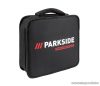 ParkSide Performance PBSPA 12 C3 SOLO Akkus levehető tokmányos fúró csavarozó behajtó készlet töltő nélkül + táskában, 1 db 12V, 2Ah akkuval, 39 részes, 35 Nm