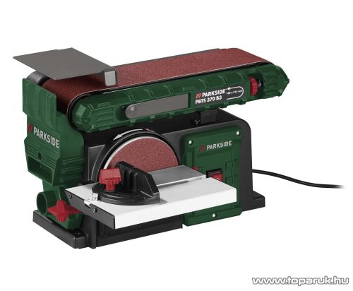 ParkSide PBTS 370 B3 Elektromos 2 az 1-ben szalagcsiszoló / tányércsiszoló gép, 370 W