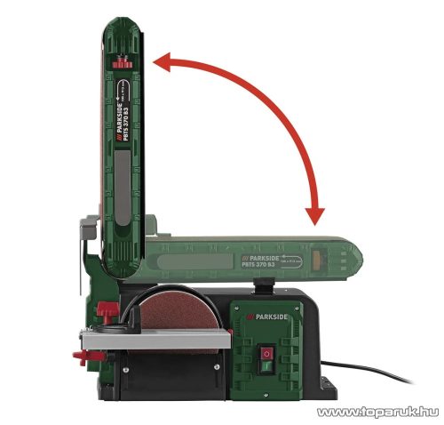 ParkSide PBTS 370 B3 Elektromos 2 az 1-ben szalagcsiszoló / tányércsiszoló gép, 370 W