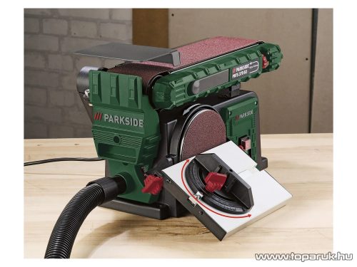 ParkSide PBTS 370 B3 Elektromos 2 az 1-ben szalagcsiszoló / tányércsiszoló gép, 370 W