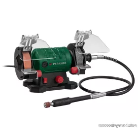   ParkSide PDFW 120 B3 Elektromos duplacsiszoló rugalmas tengellyel, csiszoló és polírozó koronggal, flexibilis köszörű szárral, 120 W