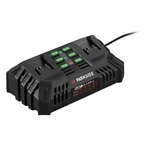 ParkSide PDSLG 20 kettős gyorstöltő két akkumulátor egyidejű töltéséhez