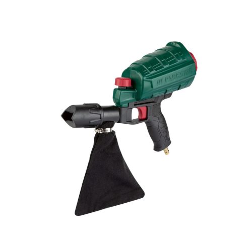 Homokszóró tartozékok: felület-, pont-, él- és belsőél-fúvófejek felfogózsákkal