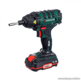   ParkSide PDSSA 20-Li A1 Li-ion akkus ütvecsavarozó, 180 Nm akkumulátoros csavarozó + koffer + akku és töltő, 20 V, 2 Ah (akkumulátorral és töltővel)