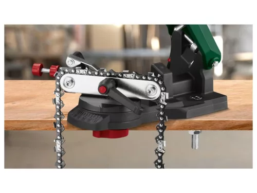 ParkSide PEKSG 85 F4 Elektromos fűrészlánc élező, láncélező állítható ütközővel, 104 mm csiszolótárcsával, 85 W