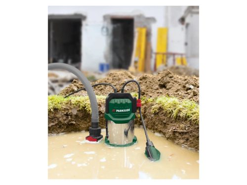 Parkside PETPS 1100 A1 DIRTY WATER elektromos merülő szennyvíz búvár szivattyú úszókapcsolóval, 1100 W (szennyezett vízre)