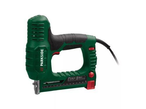 (SELEJT / 315612 X4) ParkSide PET 25 D4 Elektromos tűzőgép és szögbelövő gép szabályozható ütőerővel, 25W