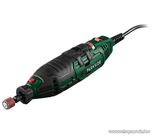 ParkSide PFBS 160 D3 Elektromos finomfúrócsiszoló (panelfúró) multicsiszoló készlet állvánnyal, tároló kofferben, 46 darabos, 160 W