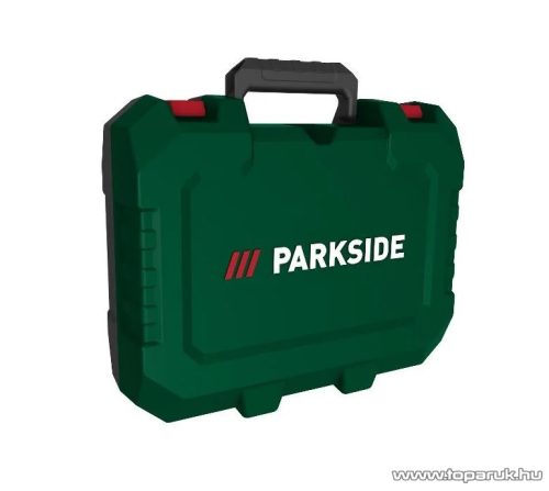 ParkSide PFBS 160 D3 Elektromos finomfúrócsiszoló (panelfúró) multicsiszoló készlet állvánnyal, tároló kofferben, 46 darabos, 160 W