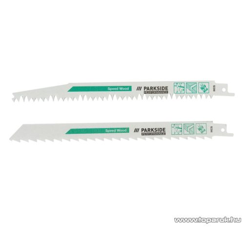 ParkSide Performance PFSZP 3 A1 WOOD / GREEN WOOD fűrészlap készlet orrfűrészhez és kardfűrészhez, 2 db / csomag