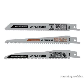   ParkSide PFSZ 3 B1 Metal / Wood (univerzális) fűrészlap készlet orrfűrészhez és kardfűrészhez, 3 db / csomag