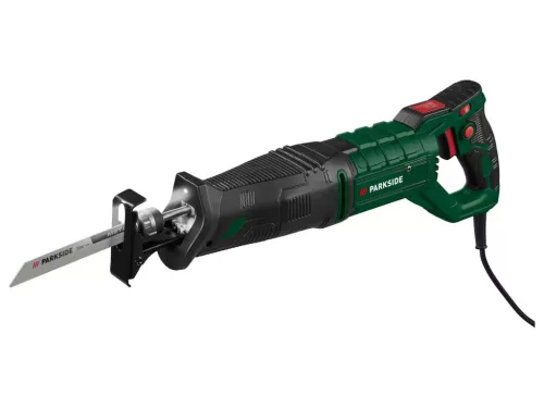 ParkSide PFS 850 C3 Elektromos kardfűrész, orrfűrész, szablyafűrész fémhez és fához, tartozék fűrészlappal, 850 W