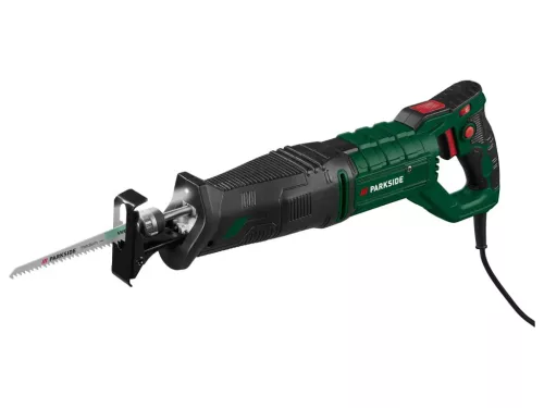 ParkSide PFS 850 C3 Elektromos kardfűrész, orrfűrész, szablyafűrész fémhez és fához, tartozék fűrészlappal, 850 W
