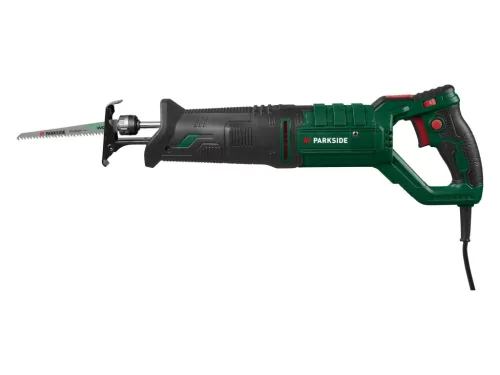 ParkSide PFS 850 C3 Elektromos kardfűrész, orrfűrész, szablyafűrész fémhez és fához, tartozék fűrészlappal, 850 W