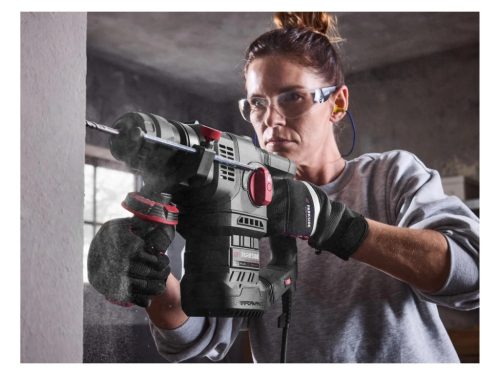 ParkSide Performance PPBH 1050 A1 BLACK SDS Plus Elektromos vezetékes ütvefúró, fúrókalapács, vésőkalapács, fordulatszám szabályzóval + koffer, 1050 W, 4.1 J