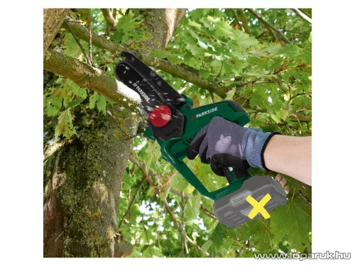 ParkSide PGHSA 20-Li B1 SOLO Akkus kézi láncfűrész, bokor és cserjevágó fűrész, 16 cm, 20 V (akkumulátor és töltő nélkül)