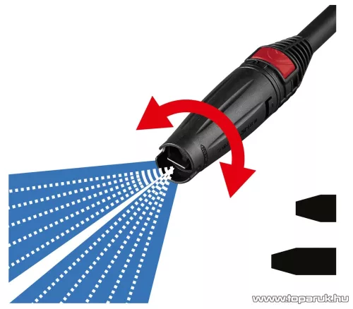 (BONTOTT / 582070) ParkSide PHDF 150 A1 Fém szivattyús magasnyomású mosó, sterimo, szennymaró és habosoító fúvókával, 2000 W, 150 bar