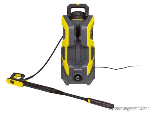ParkSide PHD 170 B2 STERIMO SZETT Önfelszívós magasnyomású mosó fém szivattyúval, univerzális teraszmosóval, sárga, 170 bar, 2400 W
