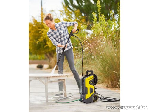 ParkSide PHD 170 B2 STERIMO SZETT Önfelszívós magasnyomású mosó fém szivattyúval, univerzális teraszmosóval, sárga, 170 bar, 2400 W