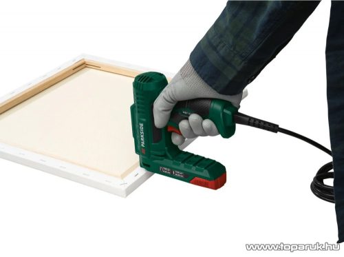 ParkSide PHET 15 C2 Elektromos tűzőgép és szögbelövő + 400 db TYPE 53 kapocs és 100 db TYPE 47 szeg, 70W