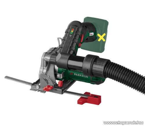 (bontott) ParkSide PHKSA 12 B3 GR SOLO akkus kézi körfűrész, 85 mm fűrészlappal, kofferben, 12V / X12V (akku és töltő nélkül)
