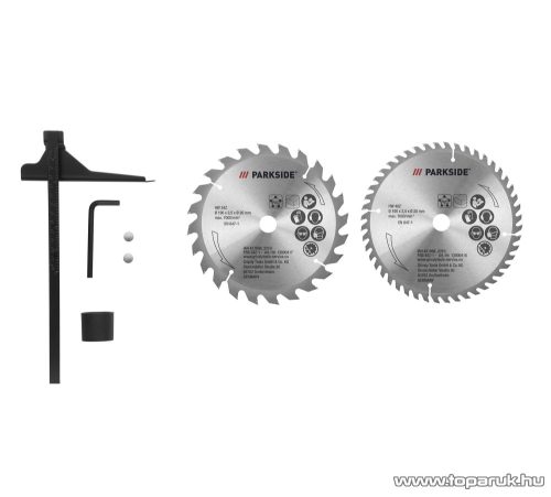 ParkSide PHKS 1350 D3 Vezetékes, elektromos kézi körfűrész lézer vezetővel + 2 db 190 mm fűrészlappal (24 és 48 fog), 1350 W