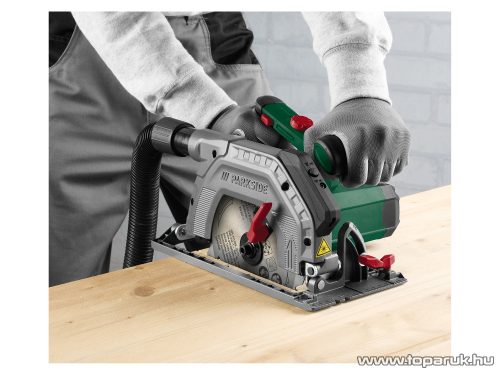 ParkSide PHKS 1350 D3 Vezetékes, elektromos kézi körfűrész lézer vezetővel + 2 db 190 mm fűrészlappal (24 és 48 fog), 1350 W