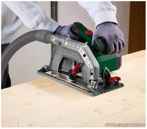 (hibás 640953) ParkSide PHKS 1350 E4 Vezetékes, elektromos kézi körfűrész + 2 db 190 mm fűrészlappal (24 és 48 fog), 1350 W