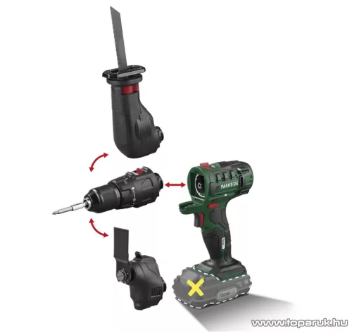 (bontott / hibás 828107) ParkSide PKGA 20-Li C2 SOLO Cordless Multi-Tool 3 az 1-ben akkus kombinált multifunkciós készülék csiszolásra, fűrészelésre és hántolásra, X20V (akkumulátor és töltő nélkül)