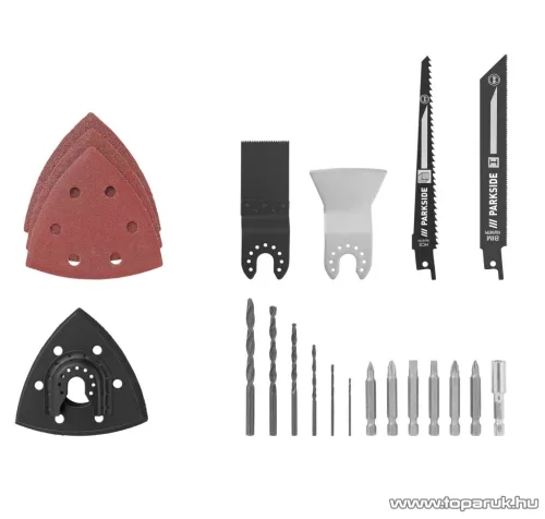 (bontott / hibás 828107) ParkSide PKGA 20-Li C2 SOLO Cordless Multi-Tool 3 az 1-ben akkus kombinált multifunkciós készülék csiszolásra, fűrészelésre és hántolásra, X20V (akkumulátor és töltő nélkül)