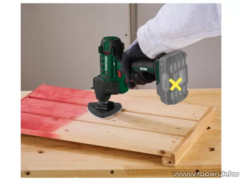 (bontott / hibás 828107) ParkSide PKGA 20-Li C2 SOLO Cordless Multi-Tool 3 az 1-ben akkus kombinált multifunkciós készülék csiszolásra, fűrészelésre és hántolásra, X20V (akkumulátor és töltő nélkül)