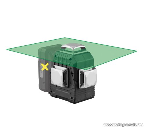 ParkSide Performance PKLLP 3360 A1 SOLO Akkus keresztvonalas lézer + konzol + koffer, 3 x 360 fok (30 méter hatótávolsággal)