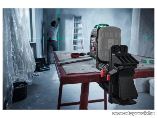 ParkSide Performance PKLLP 3360 A1 SOLO Akkus keresztvonalas lézer + konzol + koffer, 3 x 360 fok (30 méter hatótávolsággal)