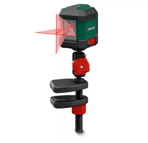 ParkSide PKLL 7 F7 keresztvonalas lézer és univerzális 360 fokos rögzítő kapocs